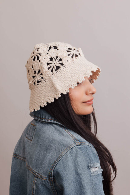 Rona Bloom Crochet Sun Hat