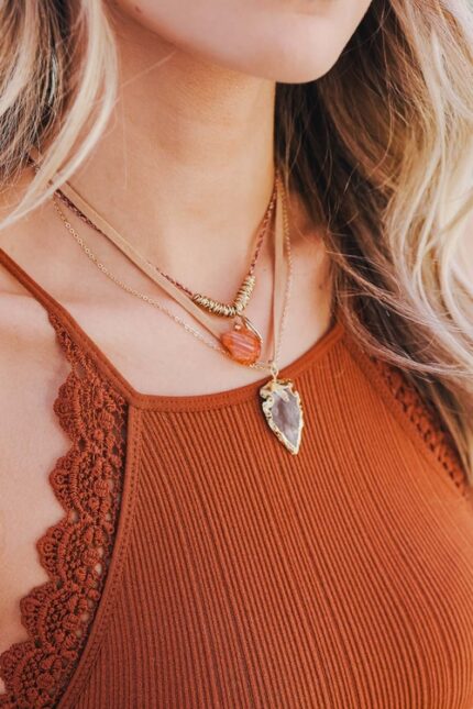 Setareh Agate Suede Necklace