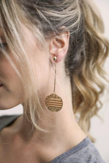 Darya Roman Coin Studs Earrings