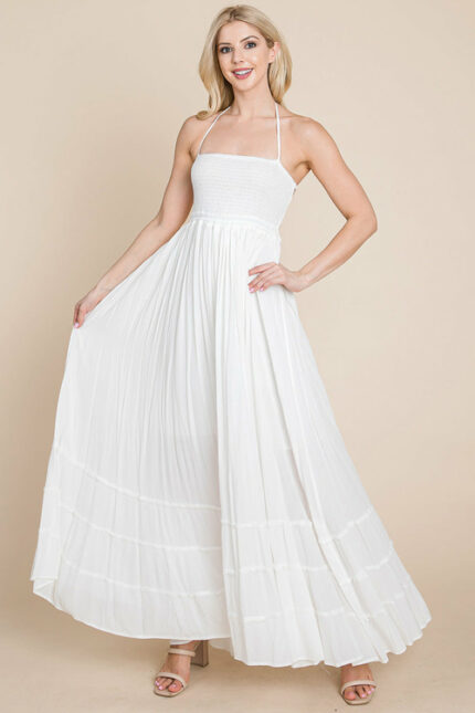 Narges Pleated Maxi Dress