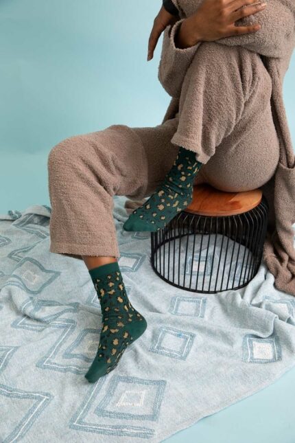 Hazan Leopard Knit Socks