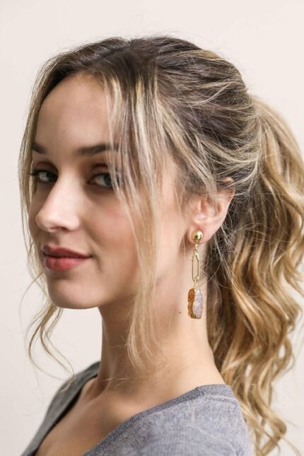 Setareh Gem Stone Earrings