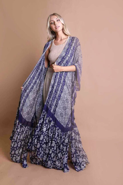 Baharestan Paisley Free Flow Kimono